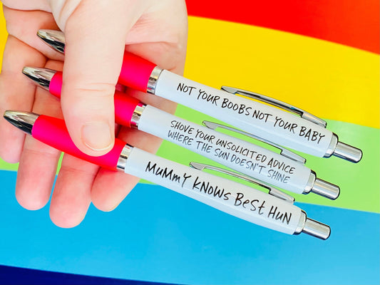 Funny Parenting Breastfeeding Pens