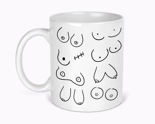 Boob Print Mug l Breastfeeding l Feminist l Body Positivity