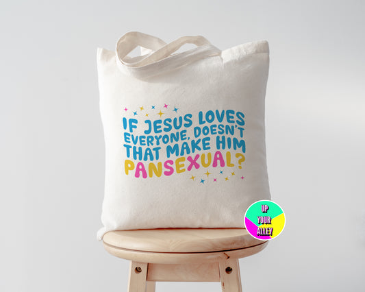 Jesus Is A Pansexual Eco Tote Bag