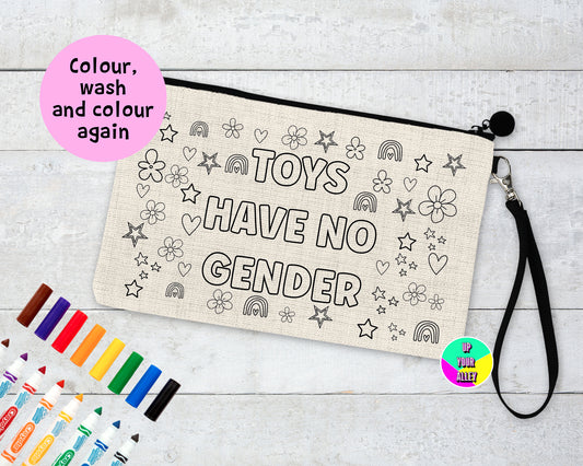 Colour Your Own - Toys Have No Gender Pencil Case / Cosmetic Pouch